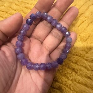 Amethyst Purple Beaded Bracelet